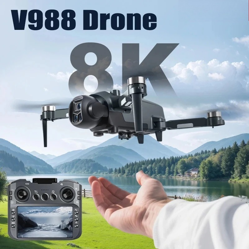 โดรนรุ่นดั้งเดิม V988 กล้องคู่ - Drone Multispectral บทวิจารณ์และราคา